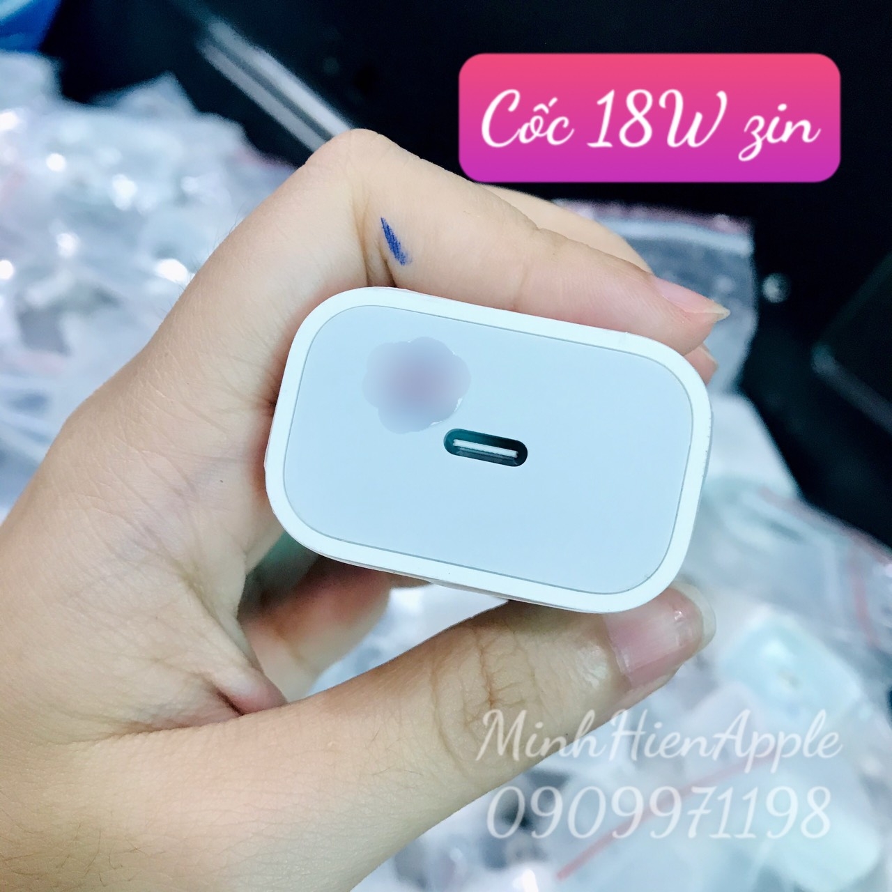 Cốc sạc nhanh 18W zin bóc máy