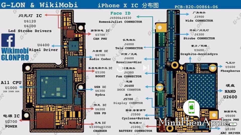 Socket cảm ứng iPhone X