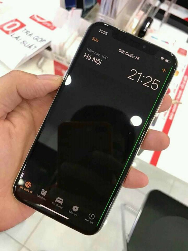 Sửa iPhone X sọc màn hình