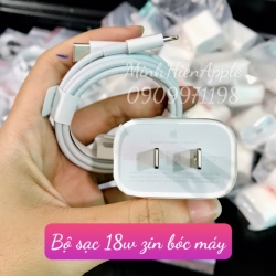 COMBO Cốc cáp sạc nhanh 18W ZIN bóc máy