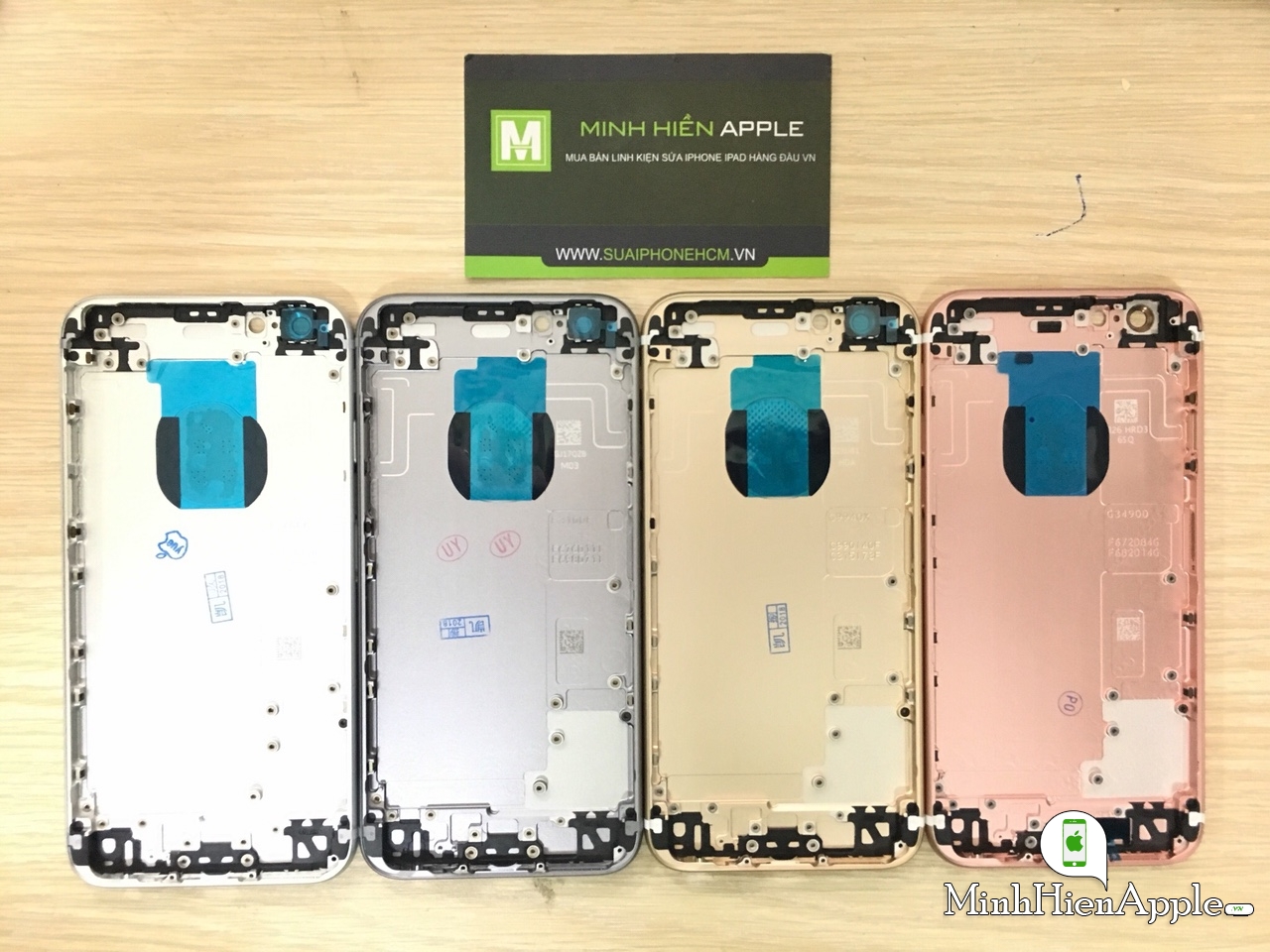 Vỏ iPhone 6S zin khắc sẵn form Hàn Quốc