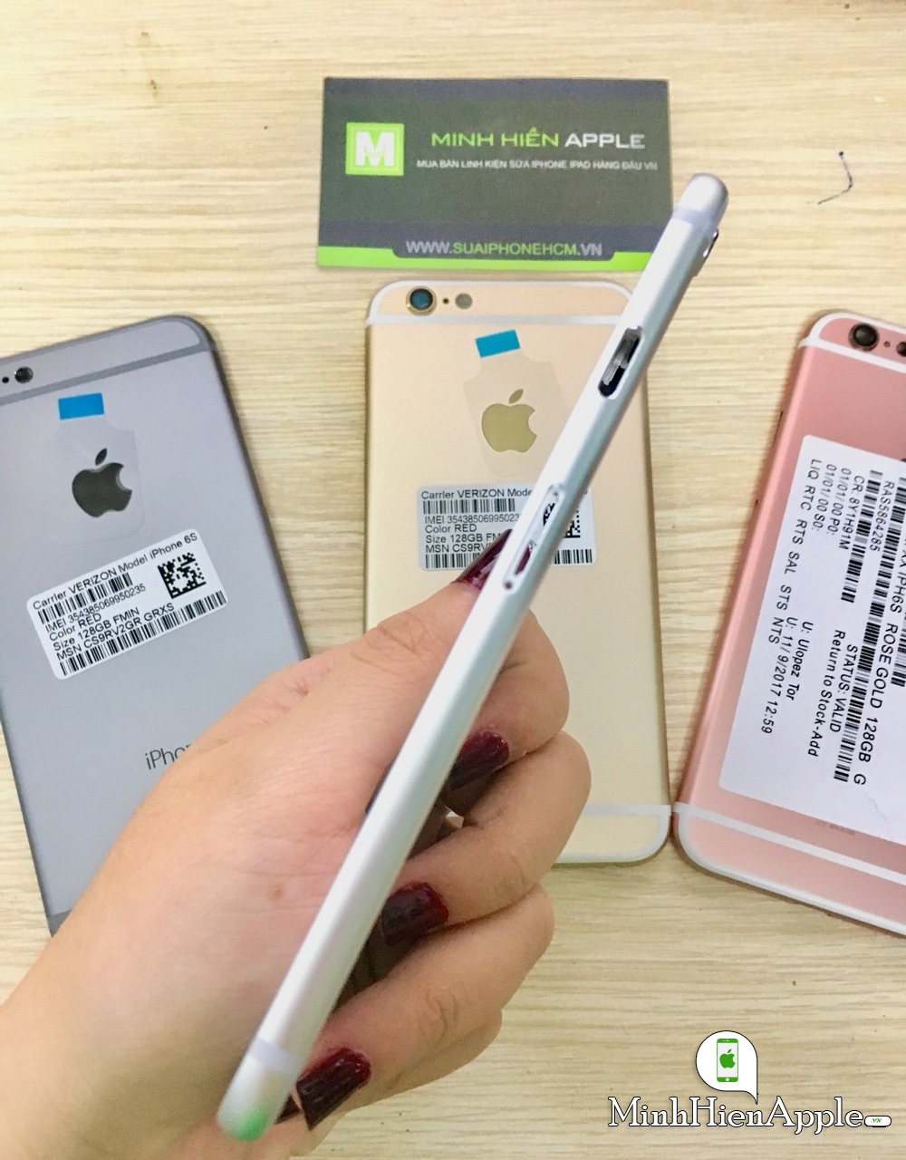 Vỏ iPhone 6S zin khắc sẵn form Hàn Quốc