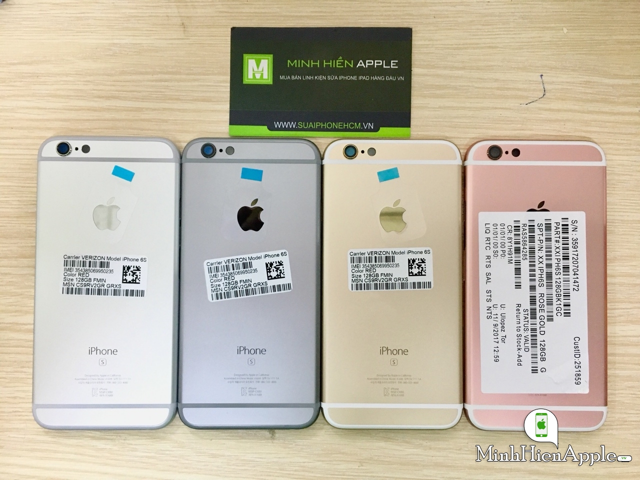 Vỏ iPhone 6S zin khắc sẵn form Hàn Quốc