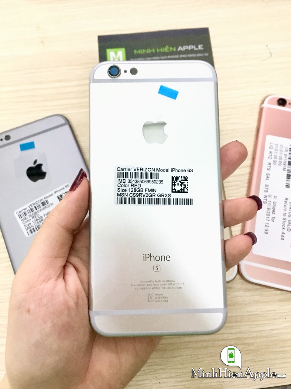 Vỏ iPhone 6S zin khắc sẵn form Hàn Quốc